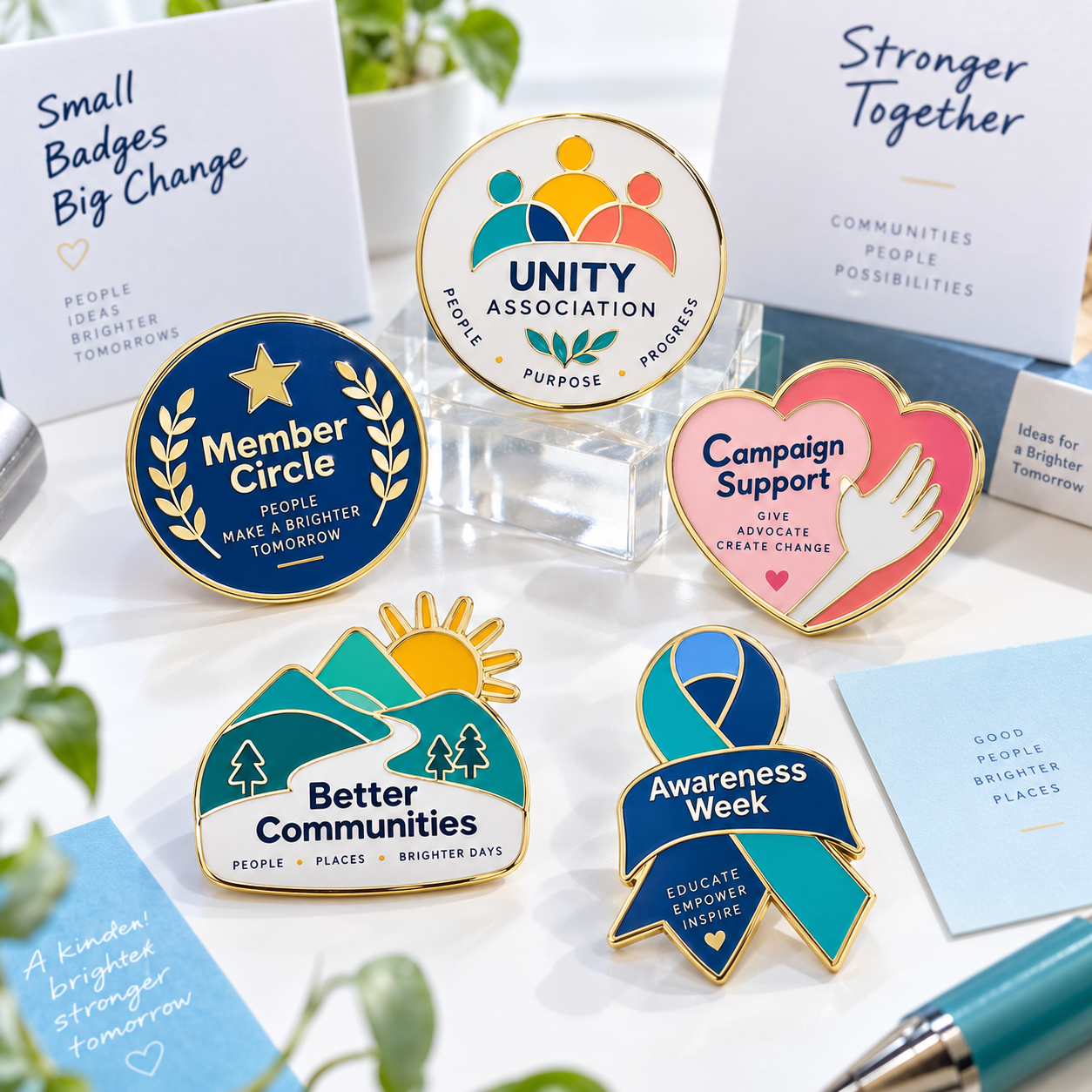 Institutional Badges design examples