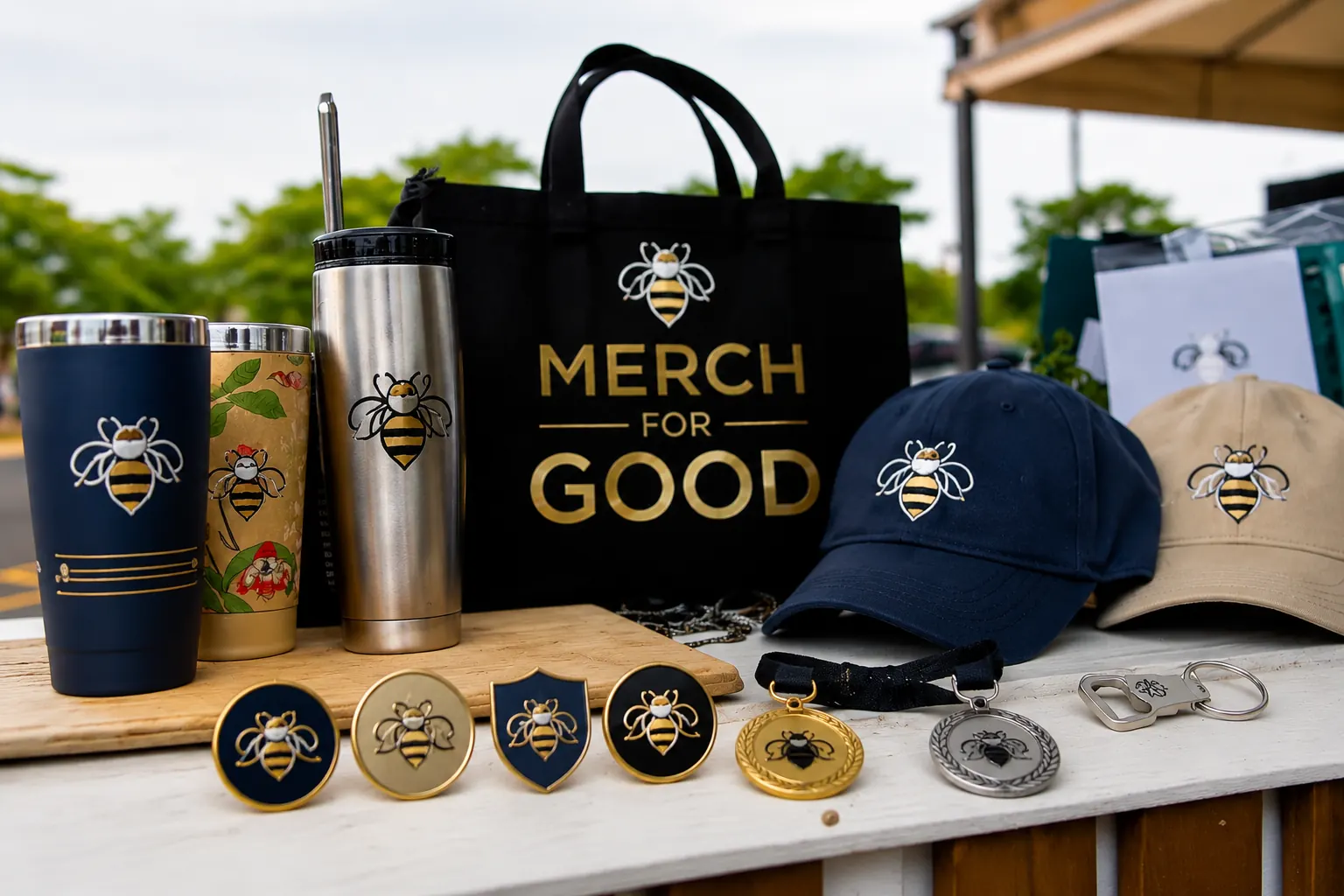 Coordinated custom merchandise collection