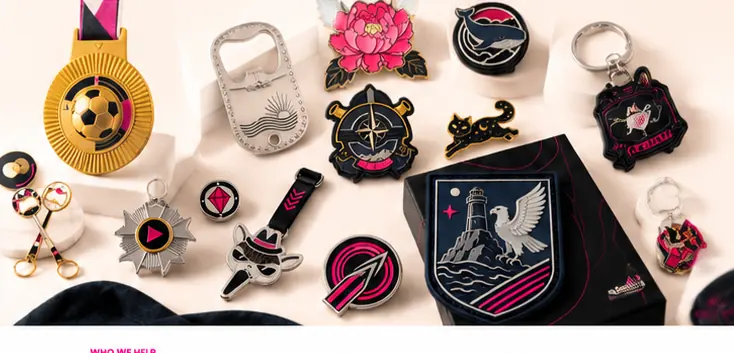 Custom coins, badges, medals, keychains and magnets