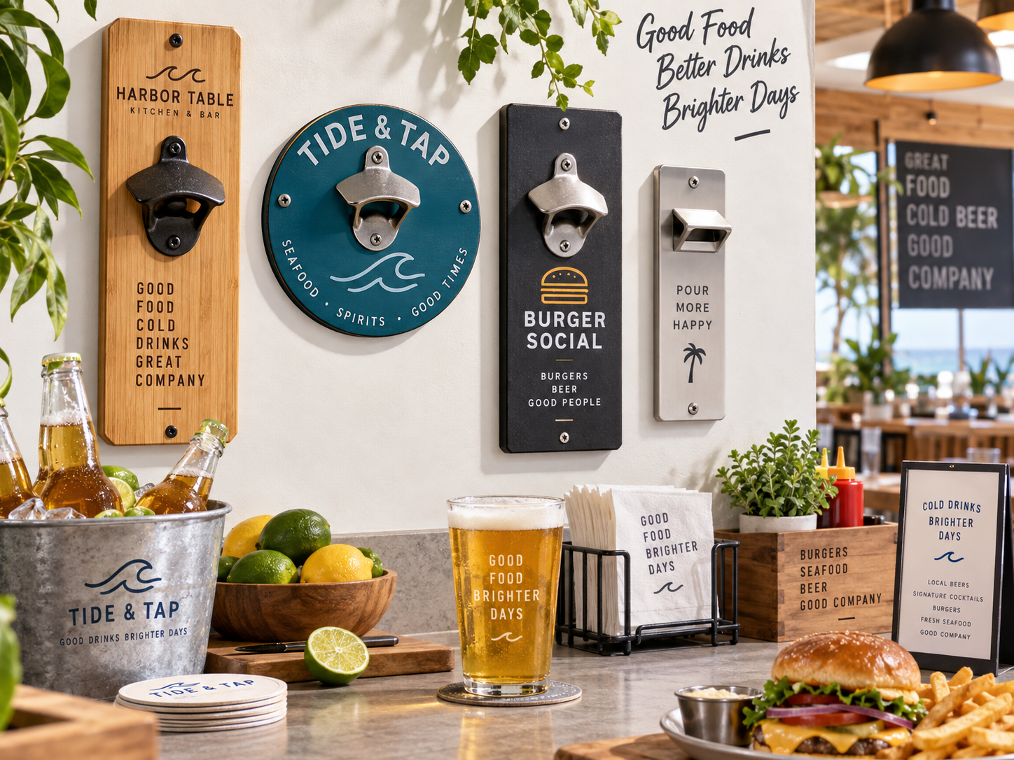 Wall-mounted openers design examples