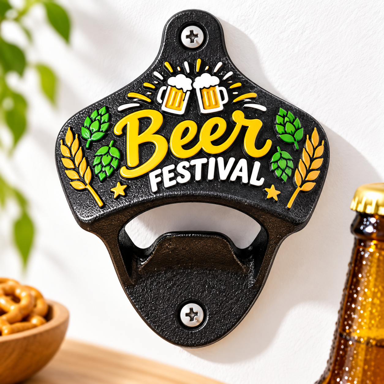 Iron bottle opener example
